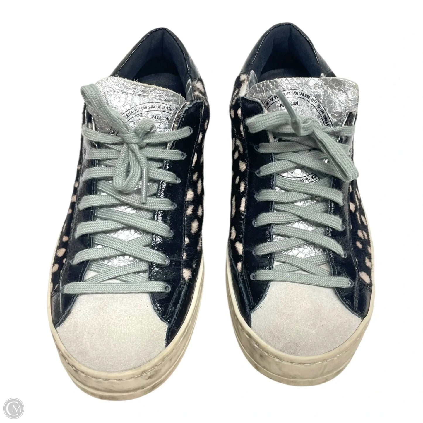 Shoes Sneakers By P448 In Black & Tan, Size: 7