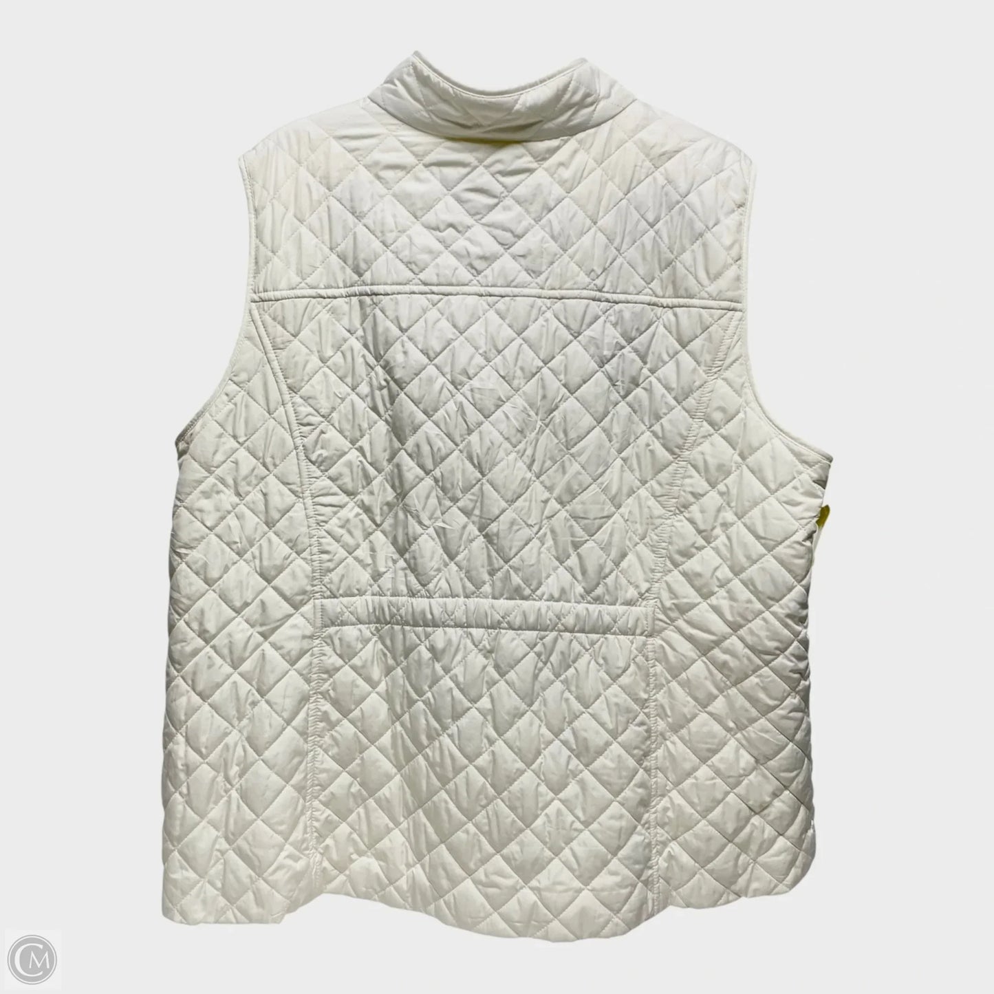 Vest Puffer & Quilted By Talbots In Ivory, Size: 2x