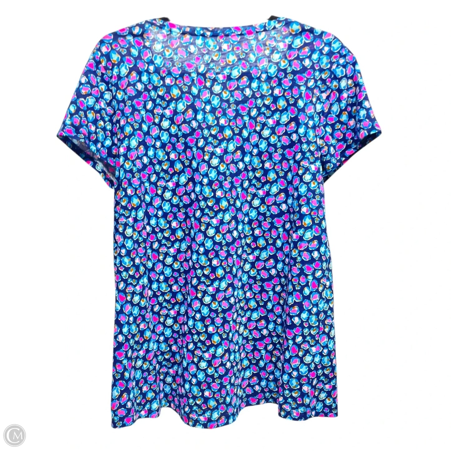 Top Short Sleeve Designer By Lilly Pulitzer In Multi-colored, Size: L