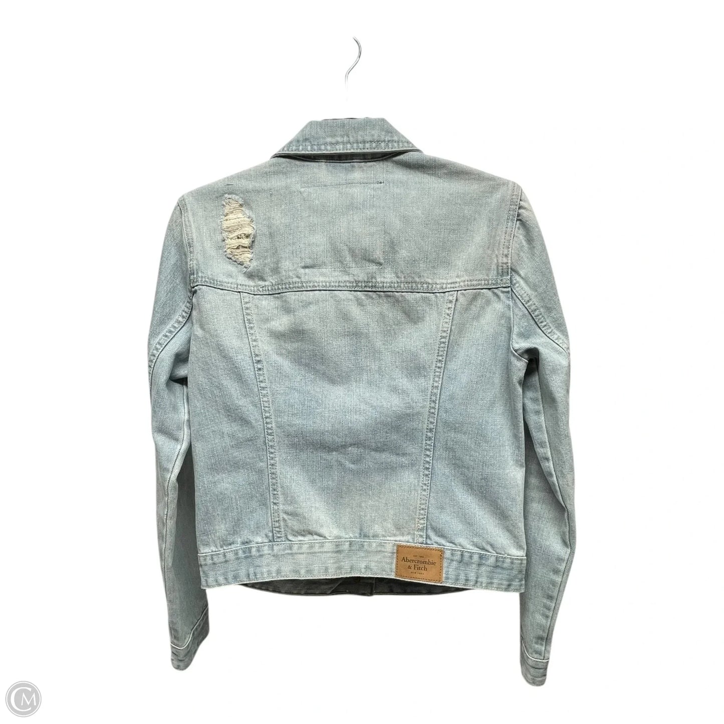 Jacket Denim By Abercrombie And Fitch In Blue Denim, Size: M