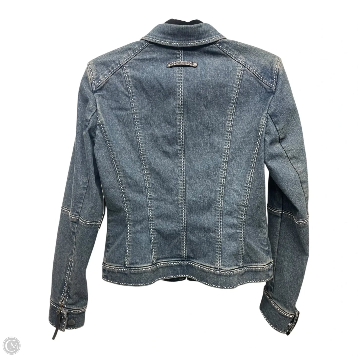 Jacket Denim By Elie Tahari In Blue Denim, Size: S