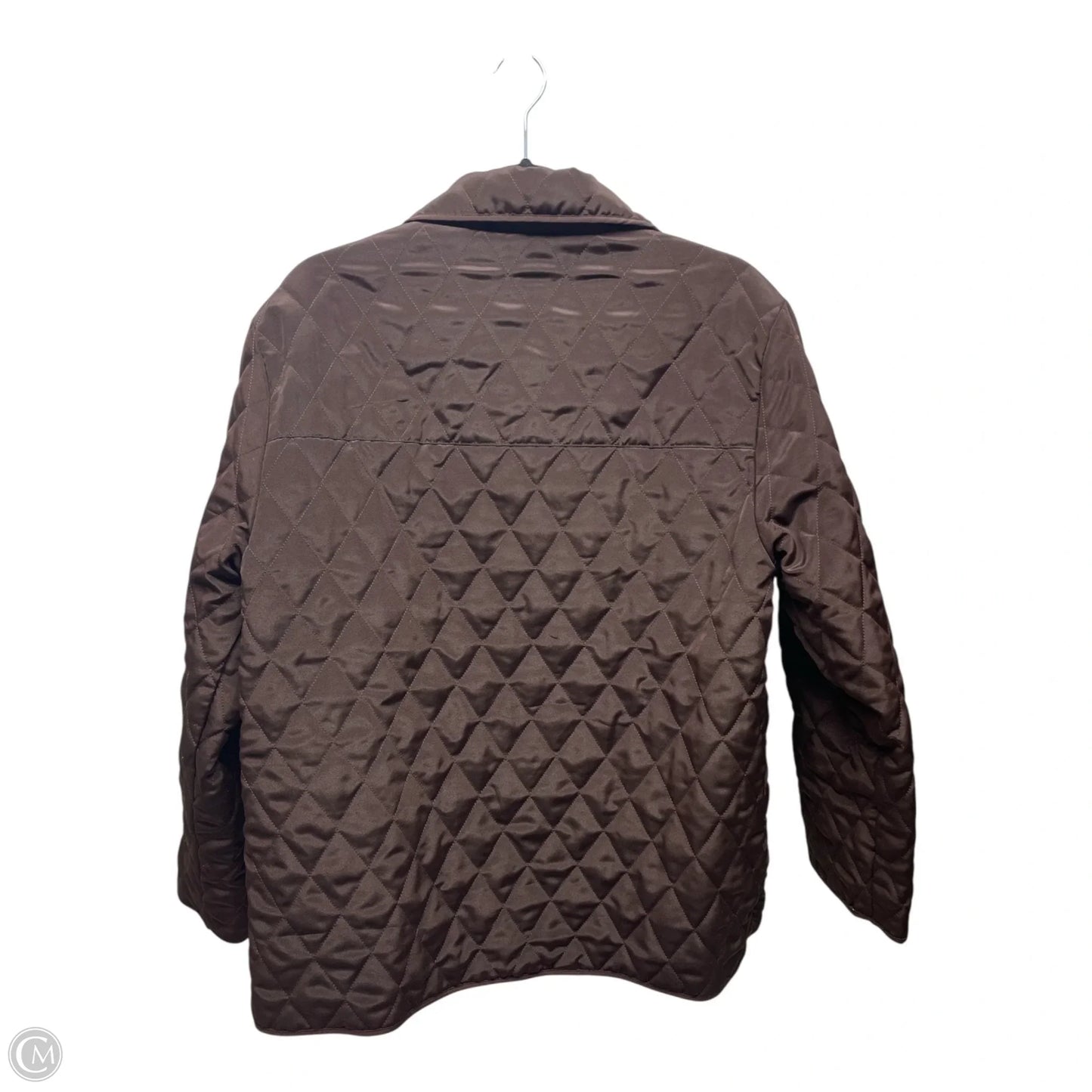 Jacket Puffer & Quilted By JORDAN BLUE LABEL In Brown, Size: L