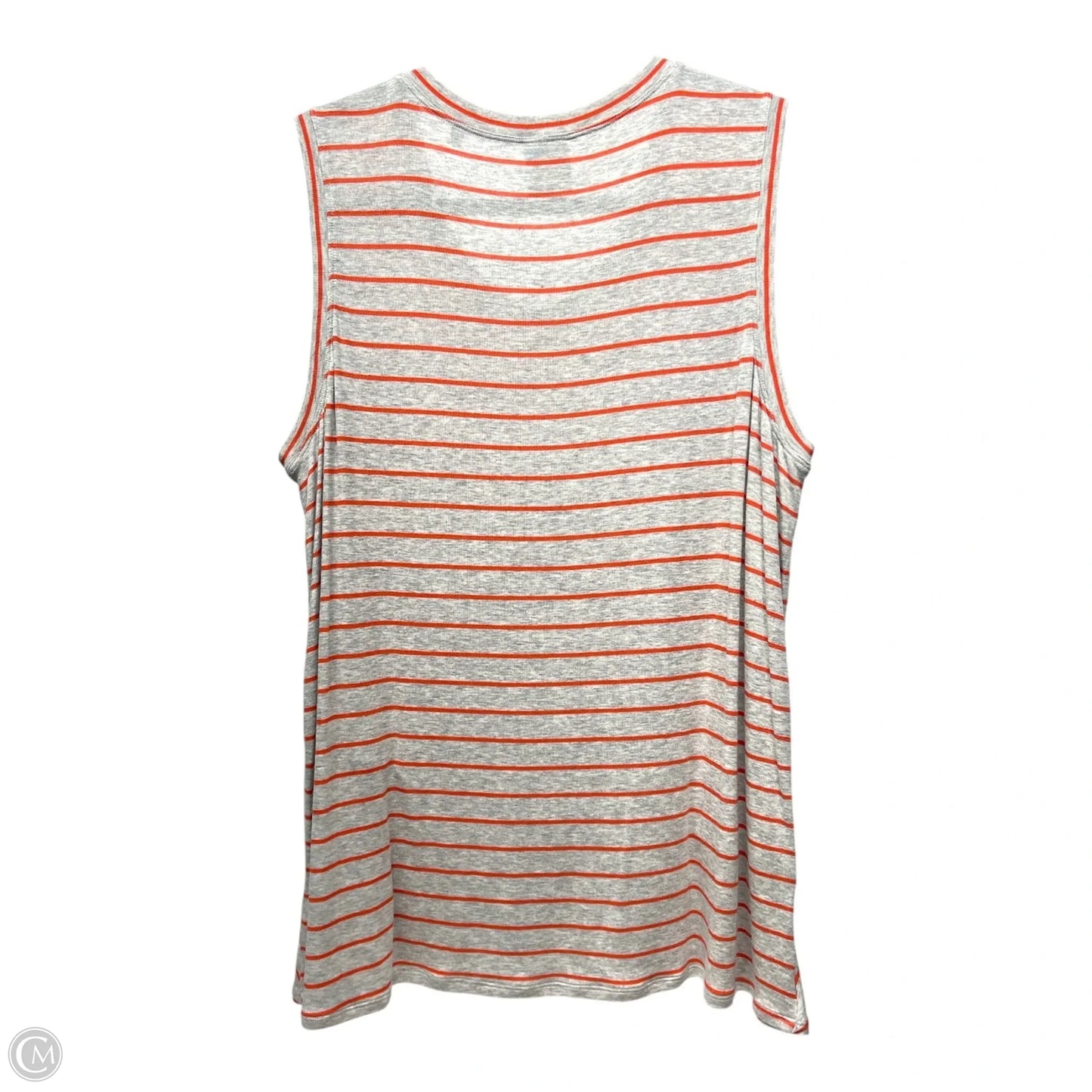 Top Sleeveless By Cabi In Striped Pattern, Size: L