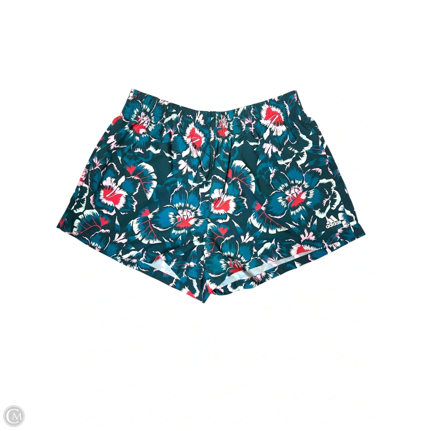 Shorts By Adidas In Tropical Print, Size: L