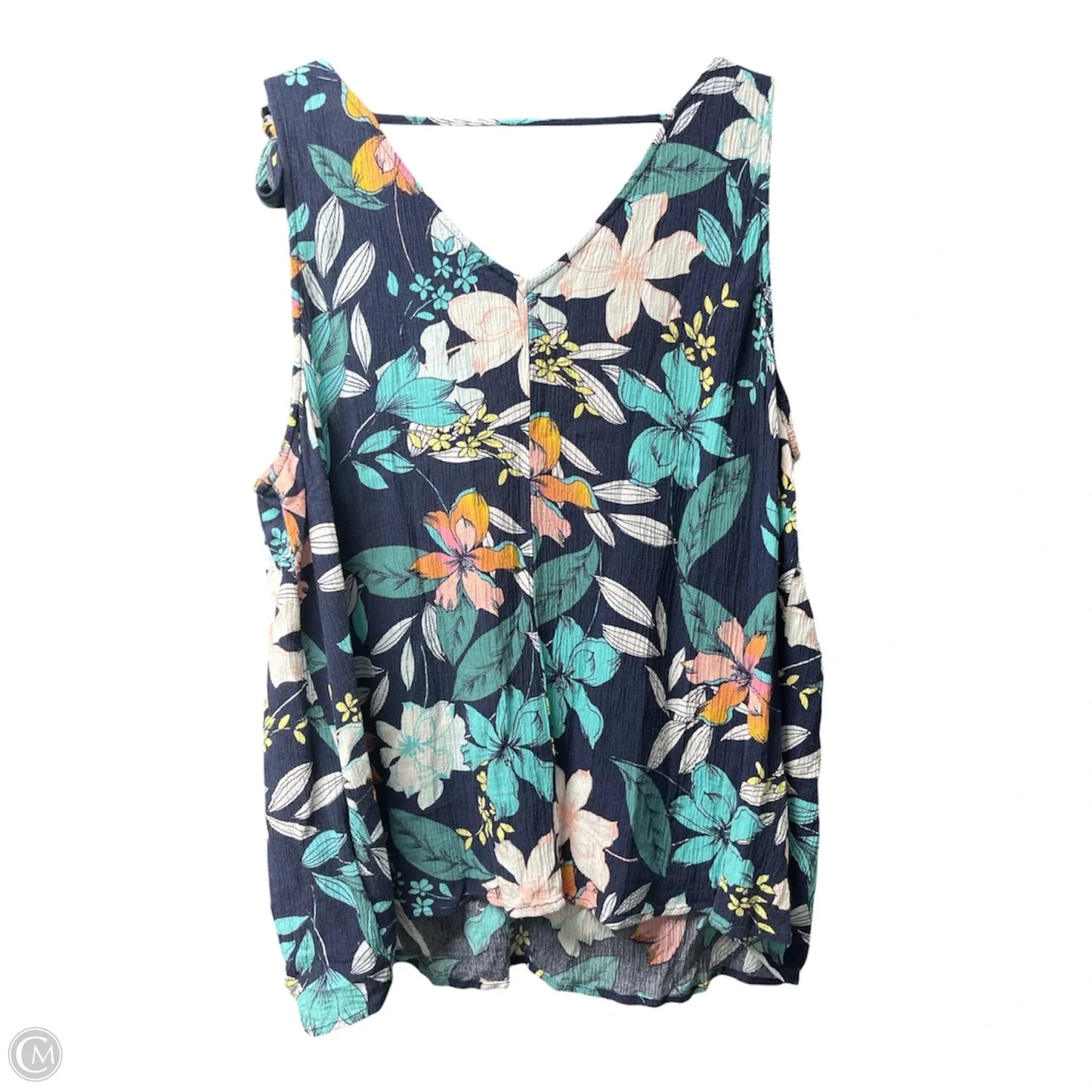 Top Sleeveless By Ana In Floral Print, Size: Xl