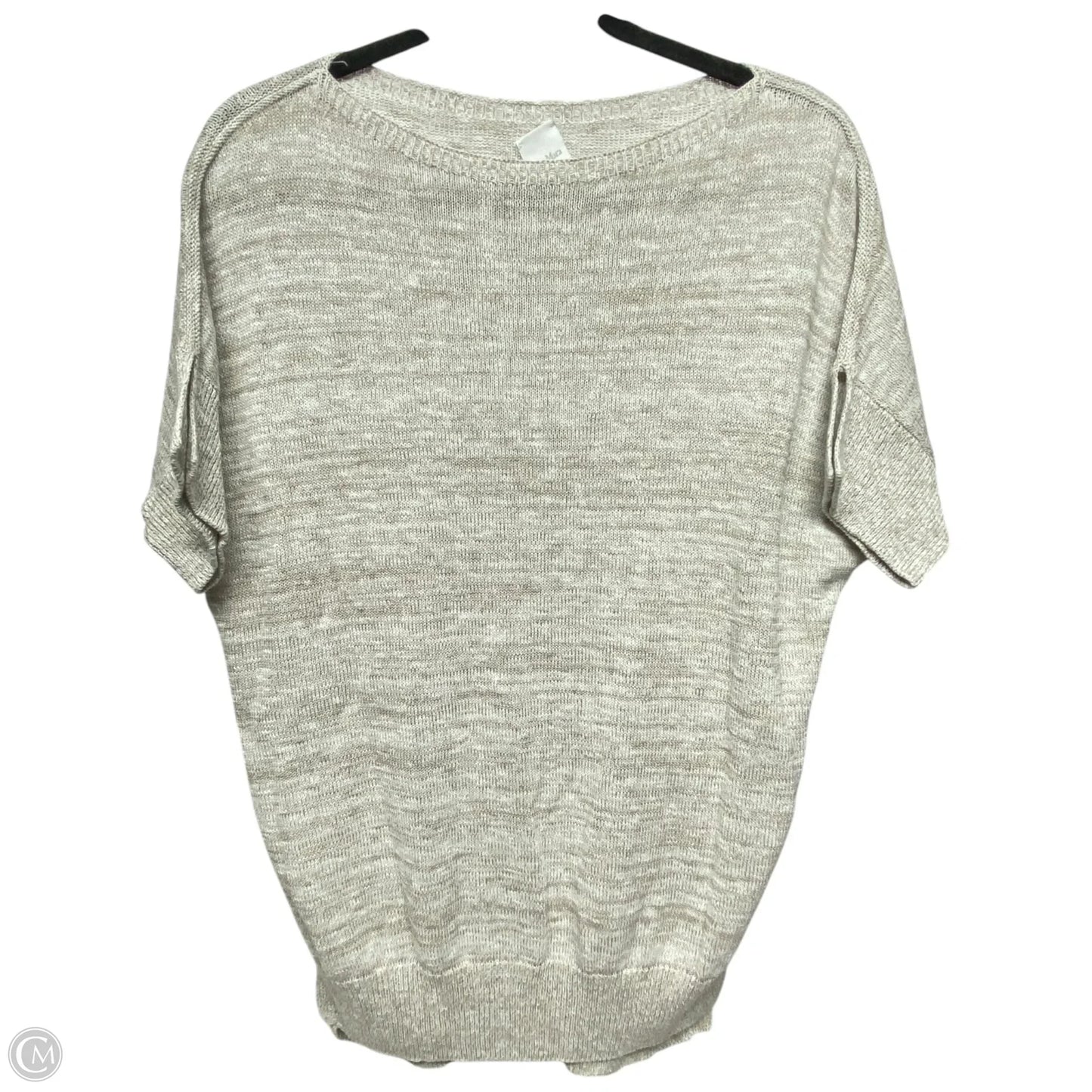 Sweater Designer By Max Mara In Tan & White, Size: L