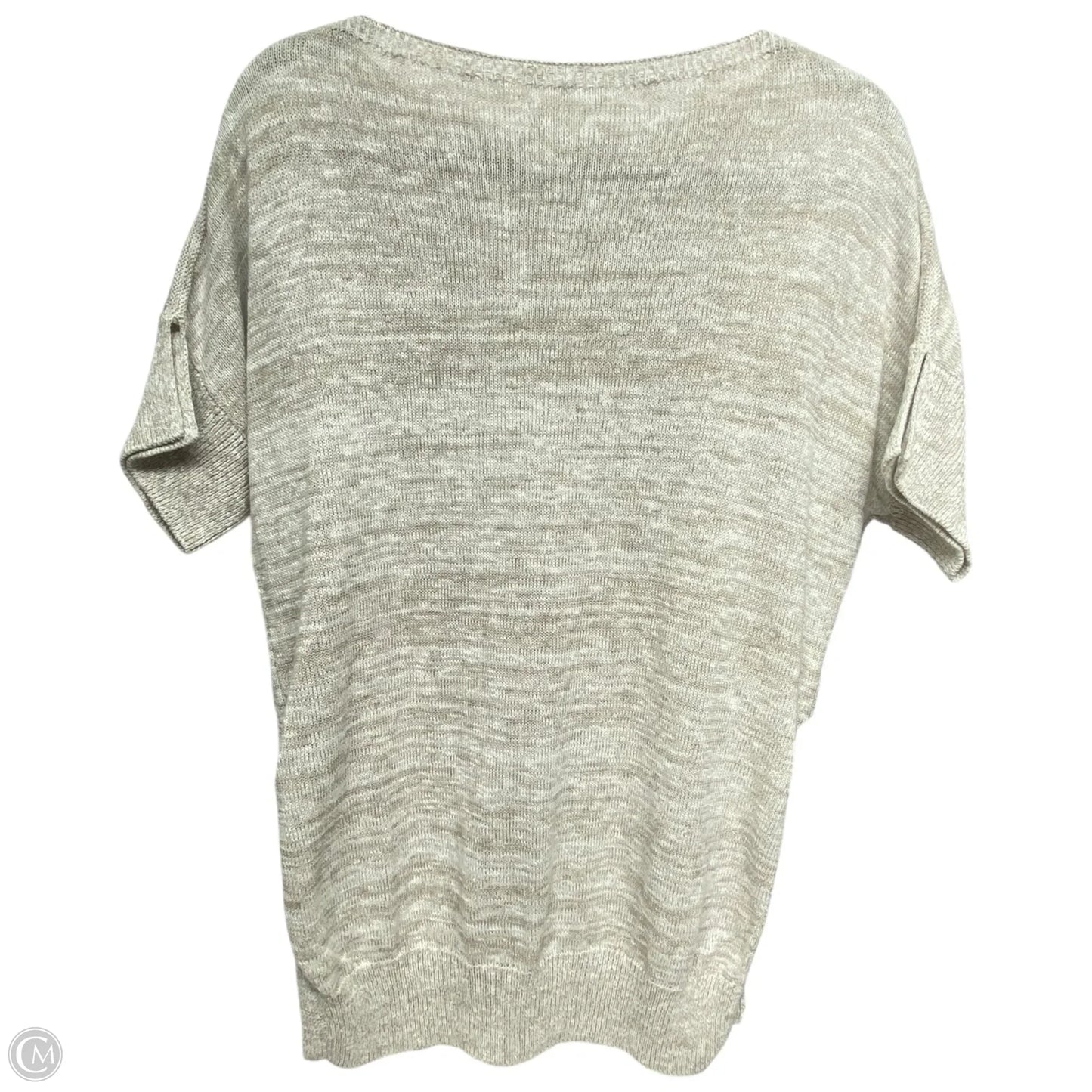 Sweater Designer By Max Mara In Tan & White, Size: L