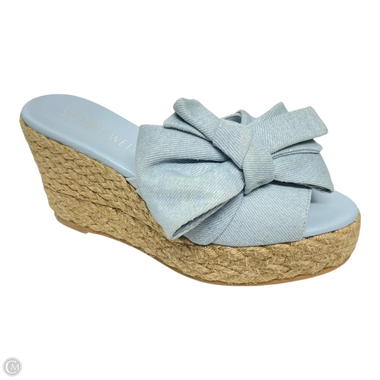 Sandals Designer By Stuart Weitzman In Blue, Size: 8
