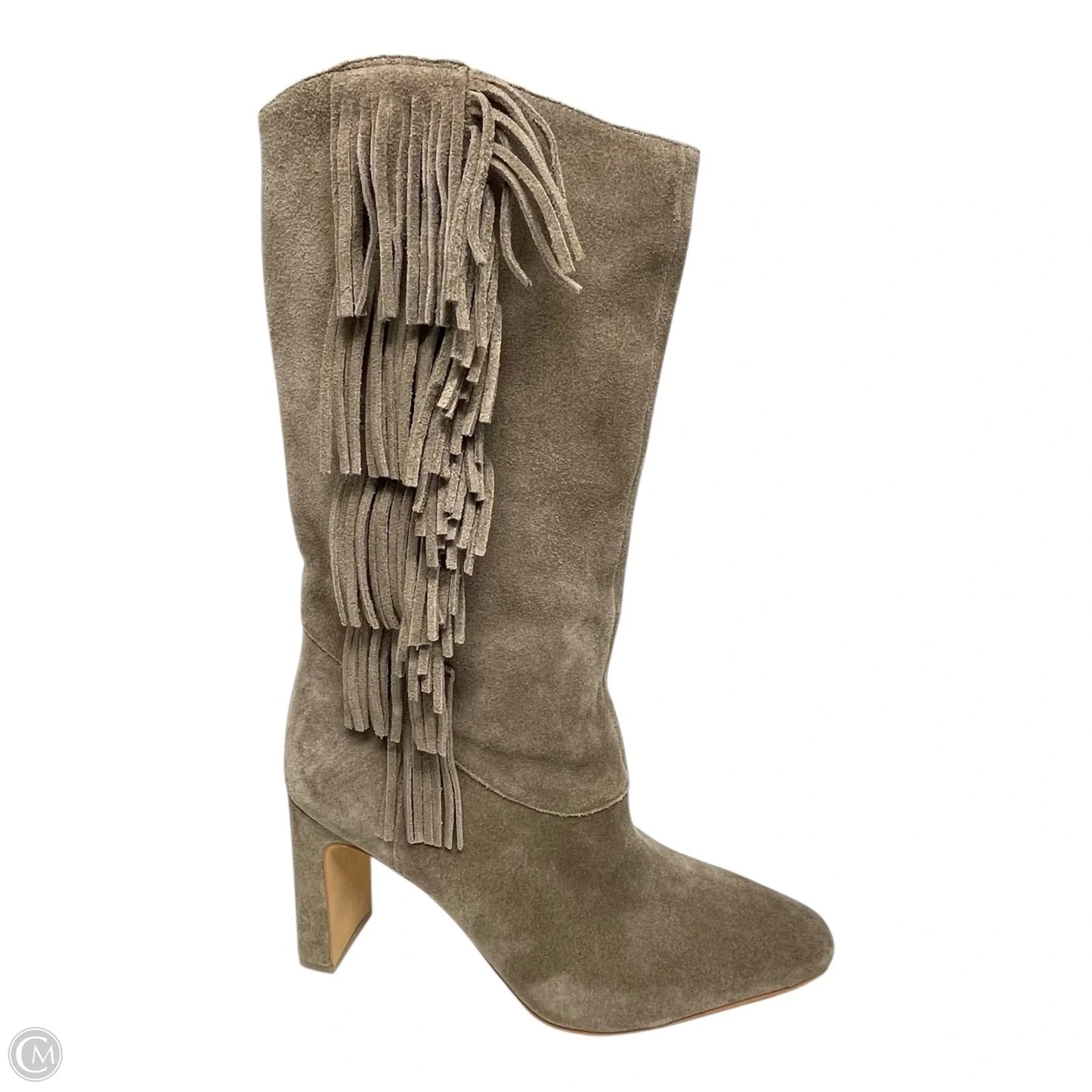 Boots Mid-calf Heels By Vince Camuto In Taupe, Size: 10