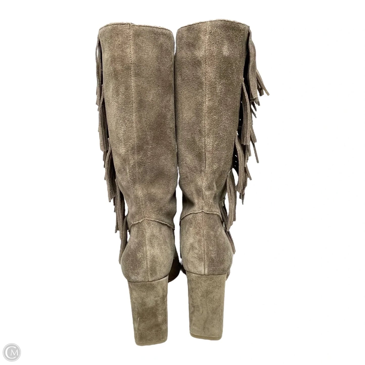Boots Mid-calf Heels By Vince Camuto In Taupe, Size: 10