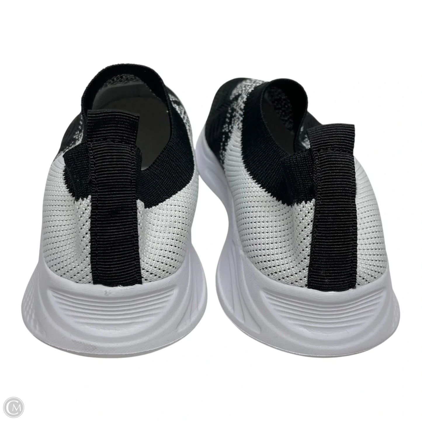 Shoes Flats By Clothes Mentor In Black & White, Size: 9.5