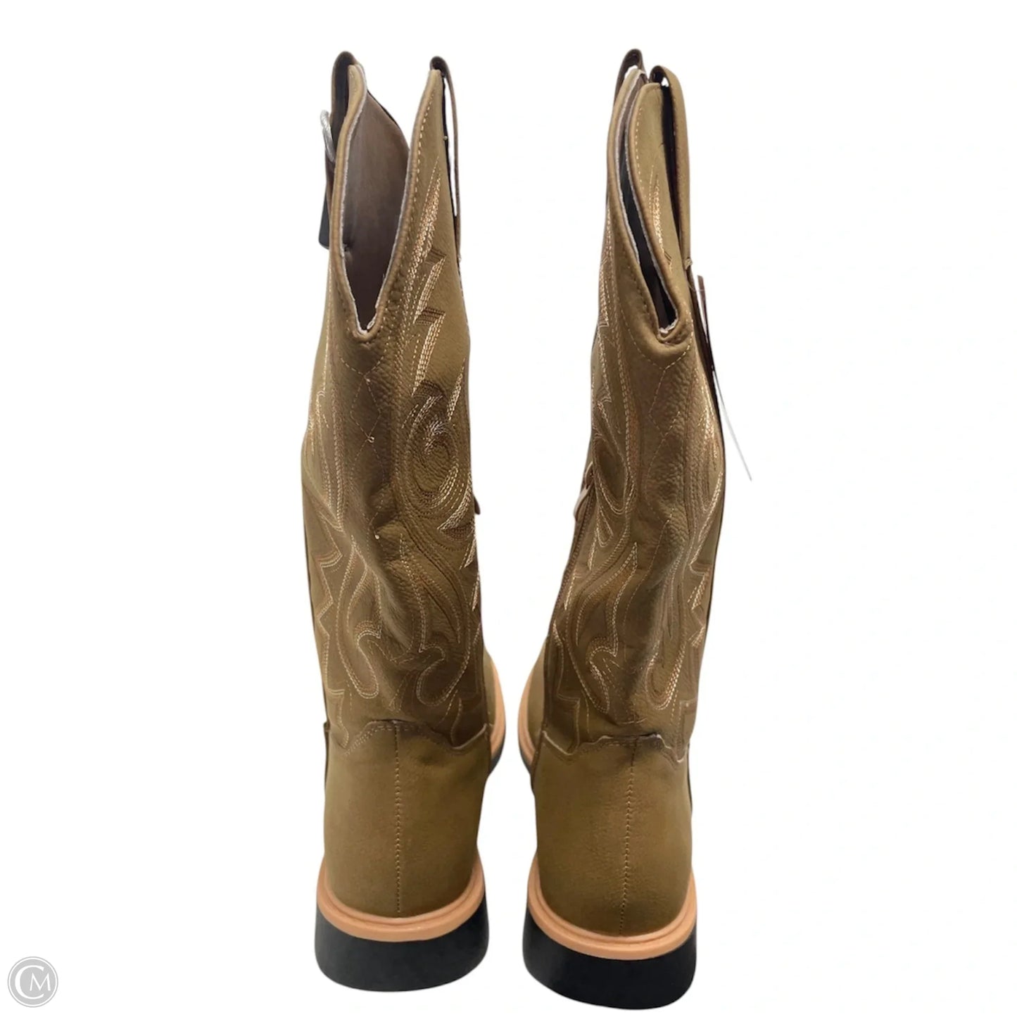 Boots Western By Clothes Mentor In Bronze, Size: 9