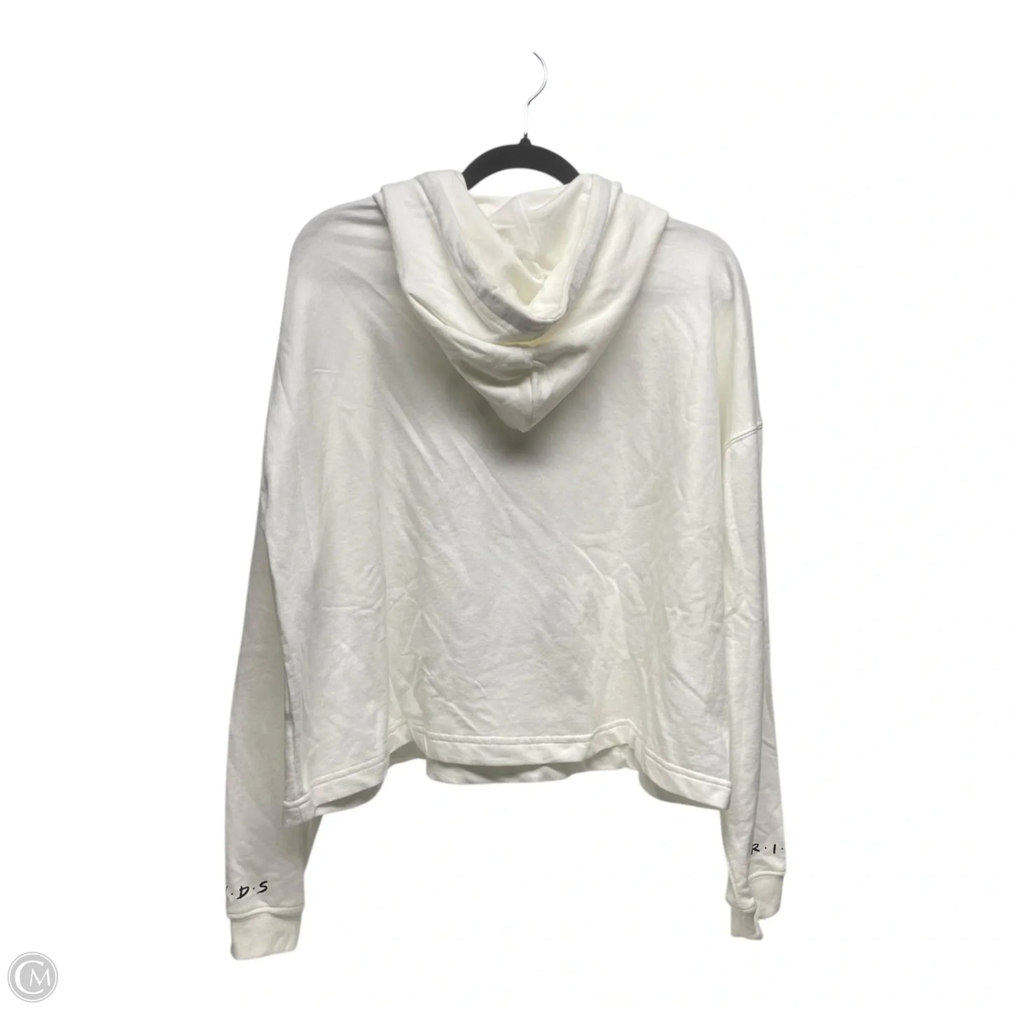 Sweatshirt Hoodie By Clothes Mentor In White, Size: Xl