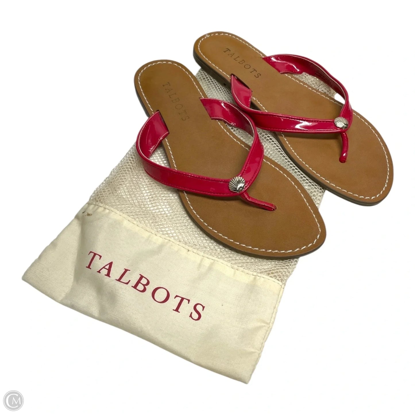 Sandals Flip Flops By Talbots In Brown & Red, Size: 7