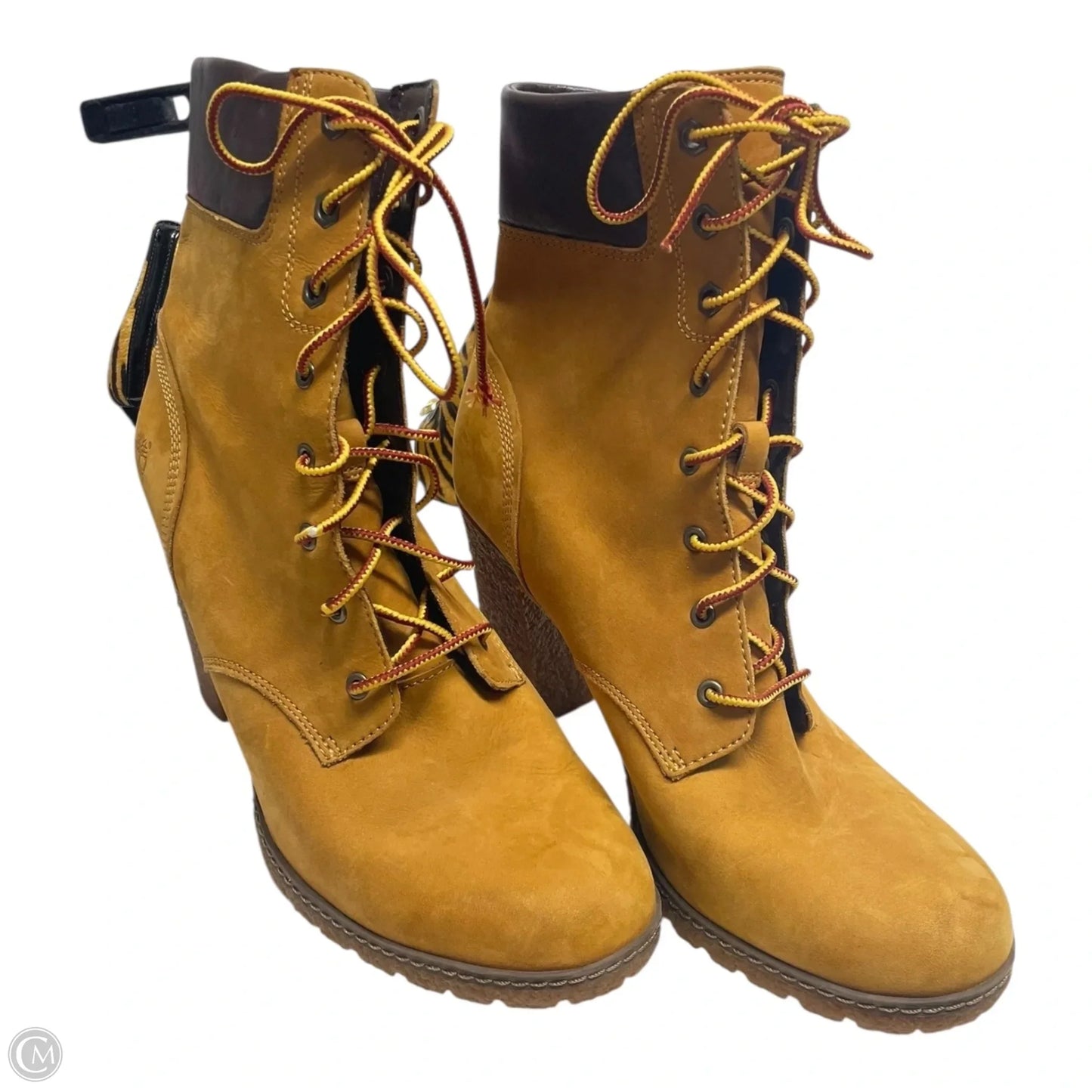 Boots Ankle Heels By Timberland In Brown, Size: 10