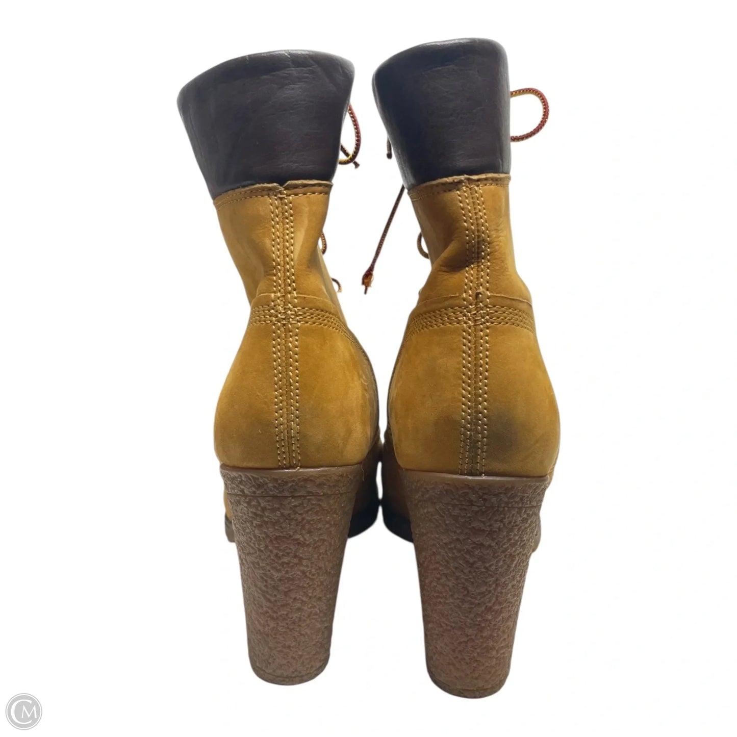 Boots Ankle Heels By Timberland In Brown, Size: 10
