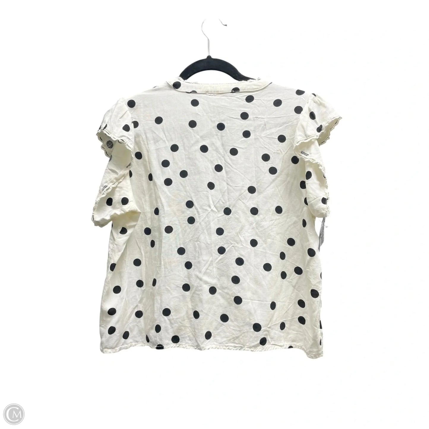 Top Short Sleeve By RAIN In Polkadot Pattern, Size: Mp