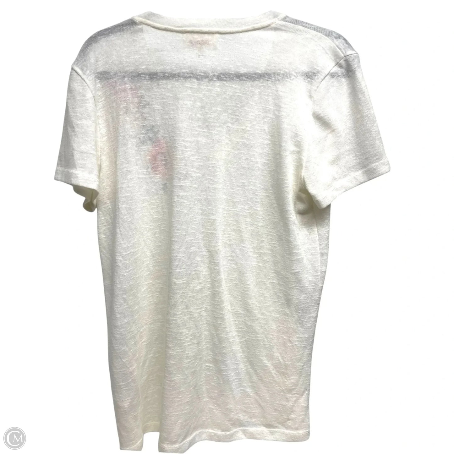 Top Short Sleeve By Deletta In Floral Print, Size: L