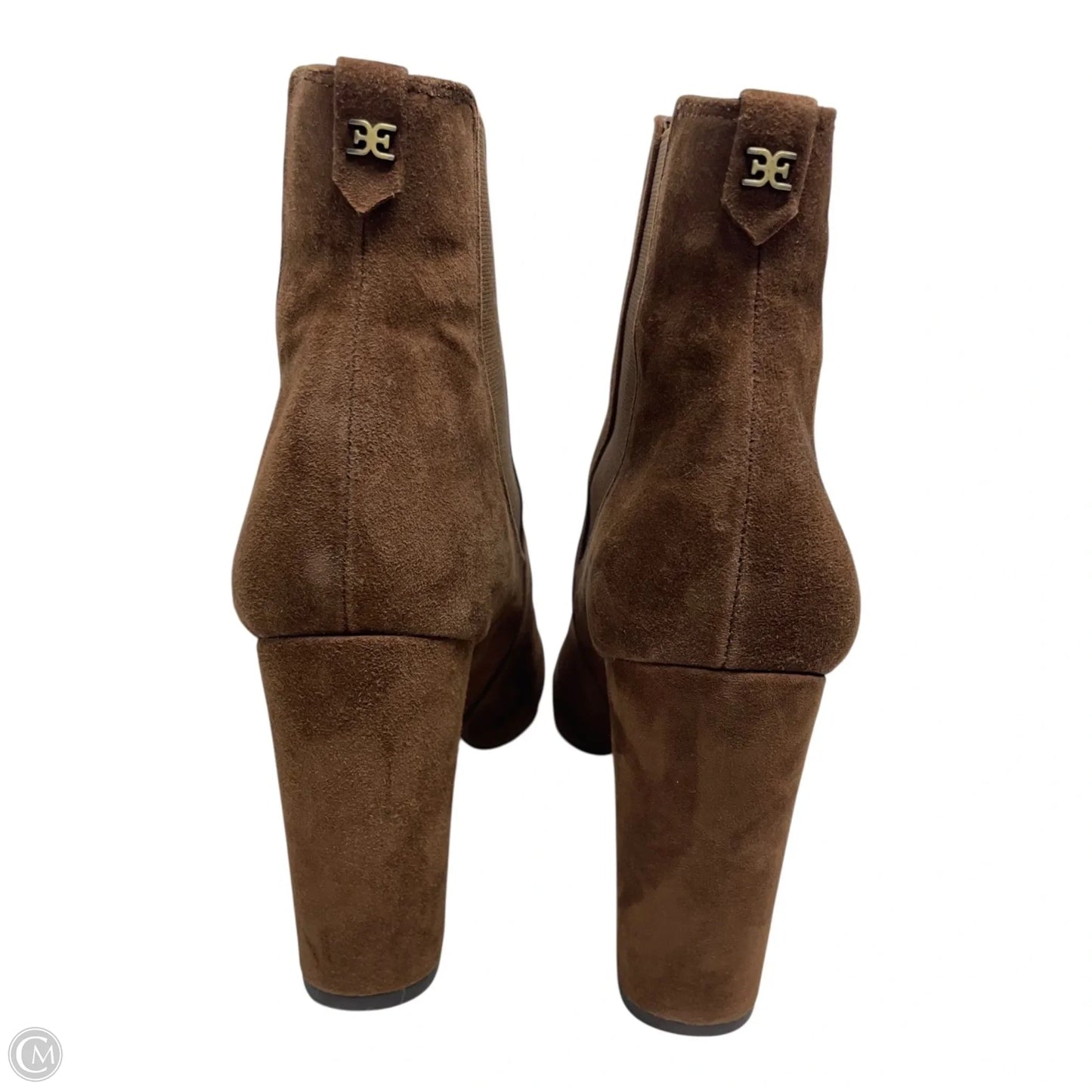 Boots Ankle Heels By Sam Edelman In Brown, Size: 10