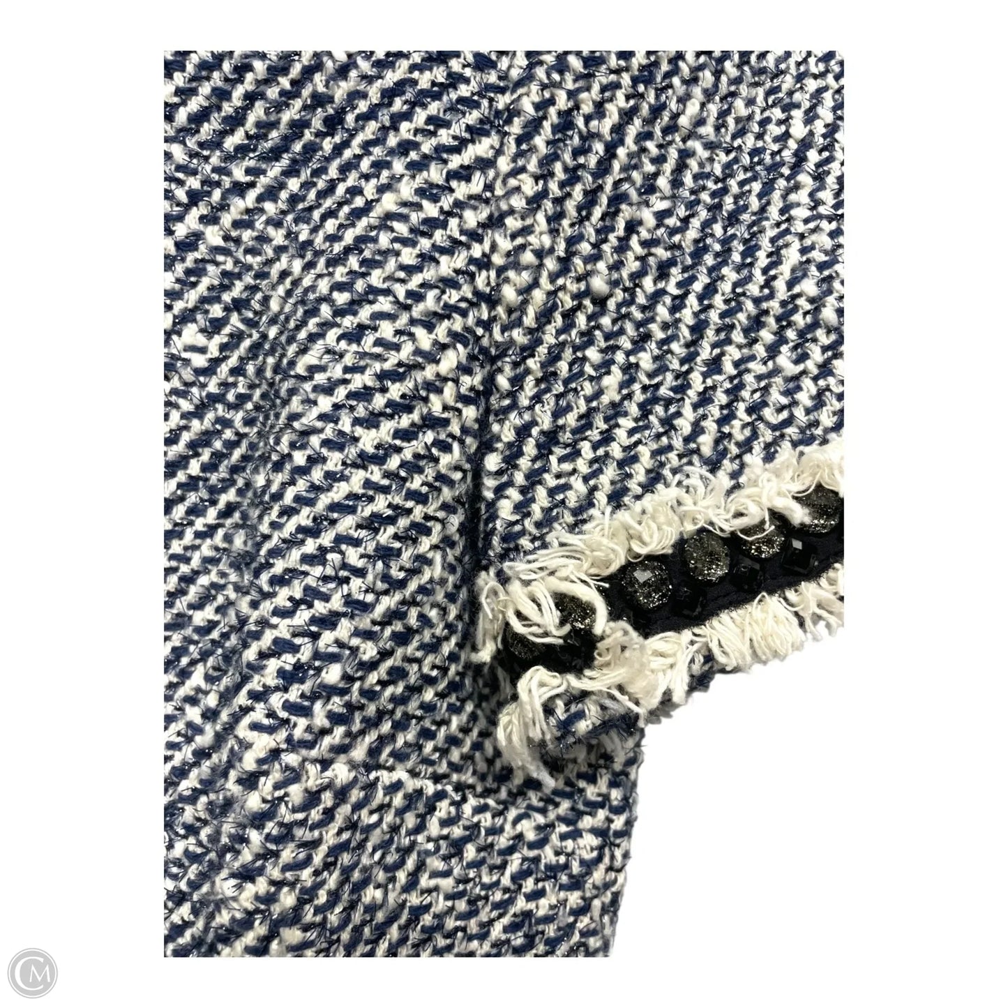 Dress Designer By Tory Burch In Blue & White, Size: 0