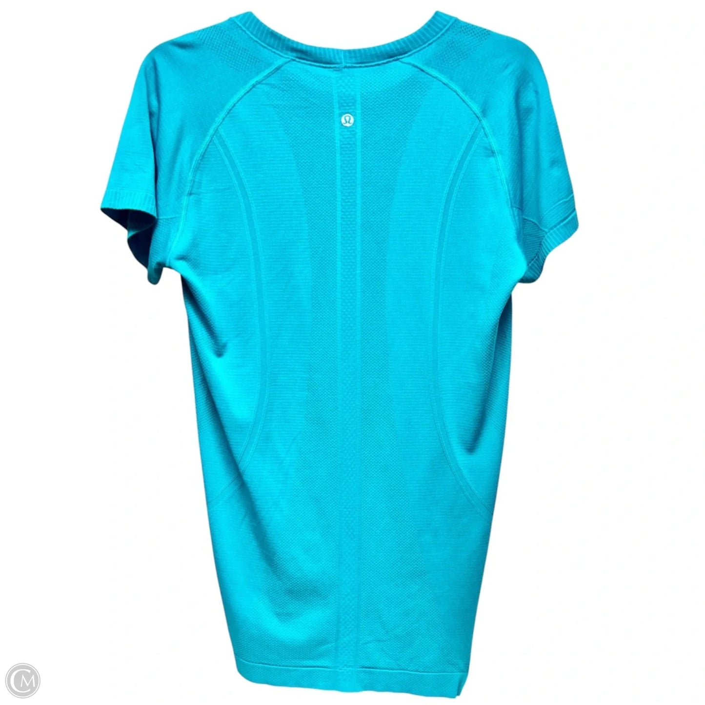 Top Short Sleeve By Lululemon In Teal, Size: L