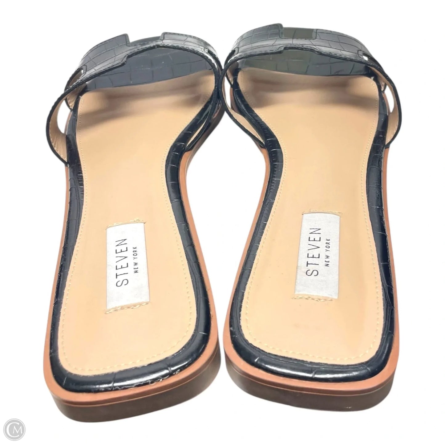 Sandals Flats By steven new york In Black & Tan, Size: 11