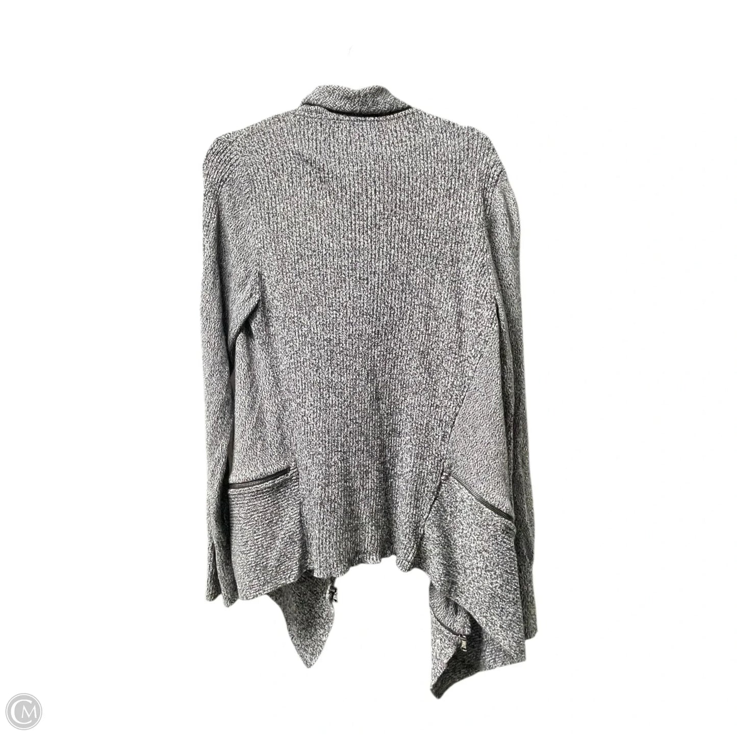 Sweater Cardigan By Kenneth Cole In Grey, Size: L