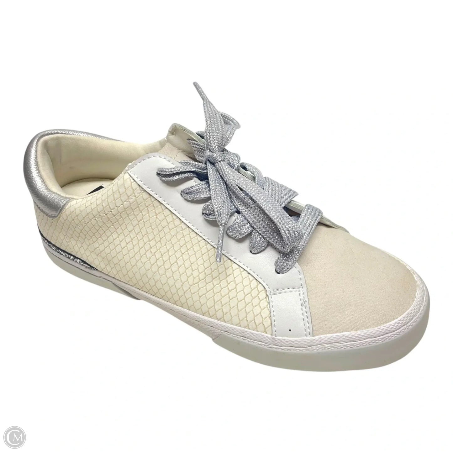Shoes Sneakers By A New Day In Cream & Silver, Size: 7