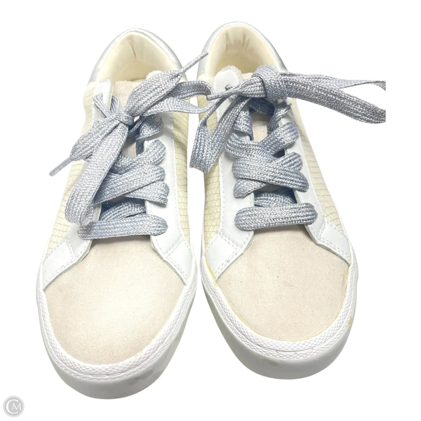 Shoes Sneakers By A New Day In Cream & Silver, Size: 7