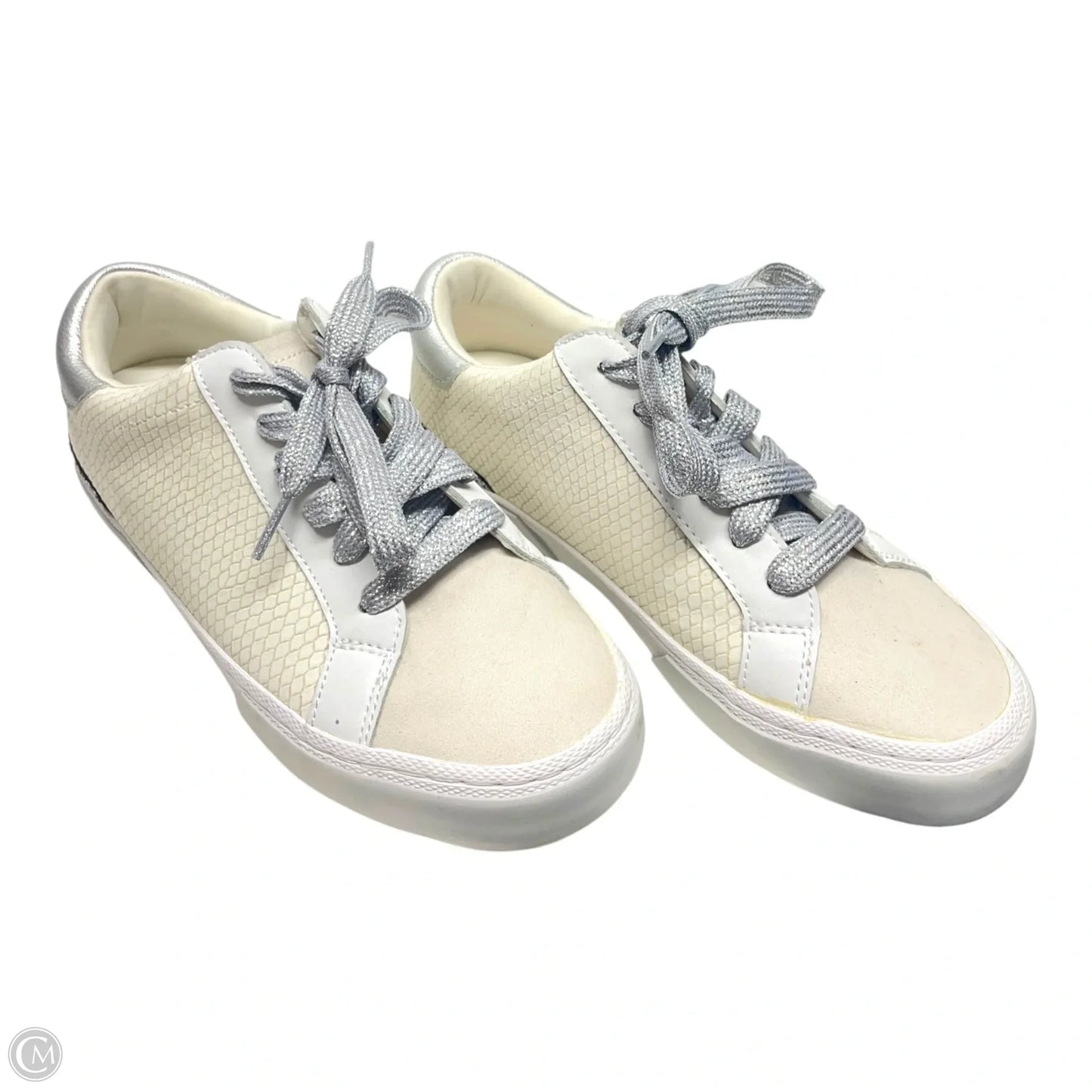 Shoes Sneakers By A New Day In Cream & Silver, Size: 7