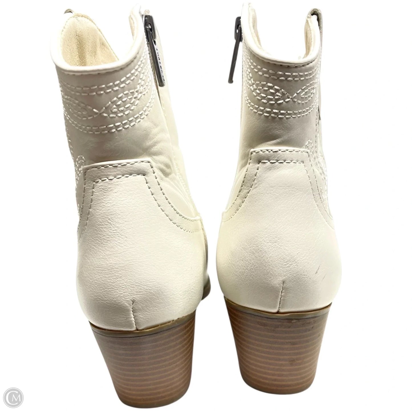 Boots Western By Indigo Rd In Ivory, Size: 7