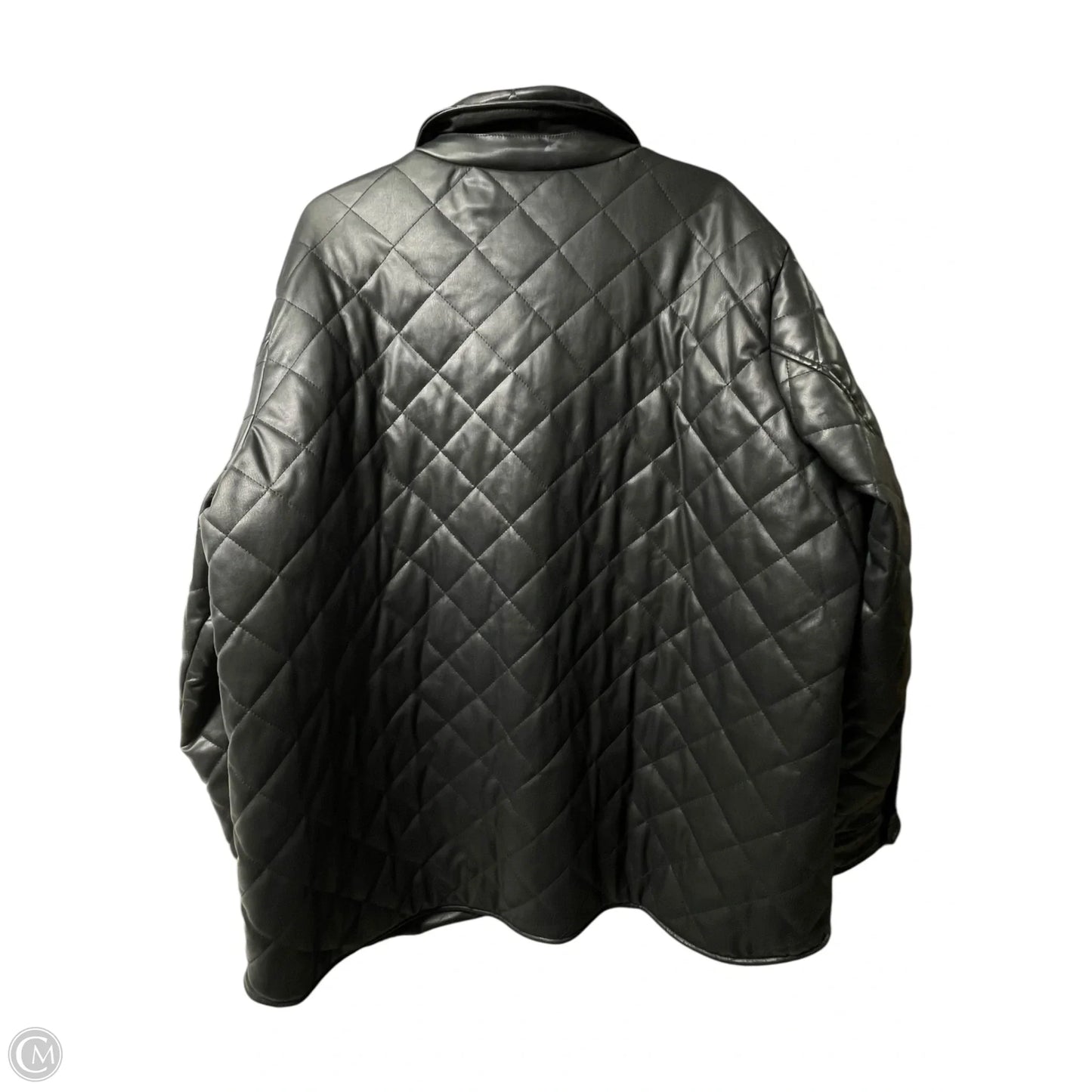 Coat Puffer & Quilted By Sebby In Black, Size: 2x