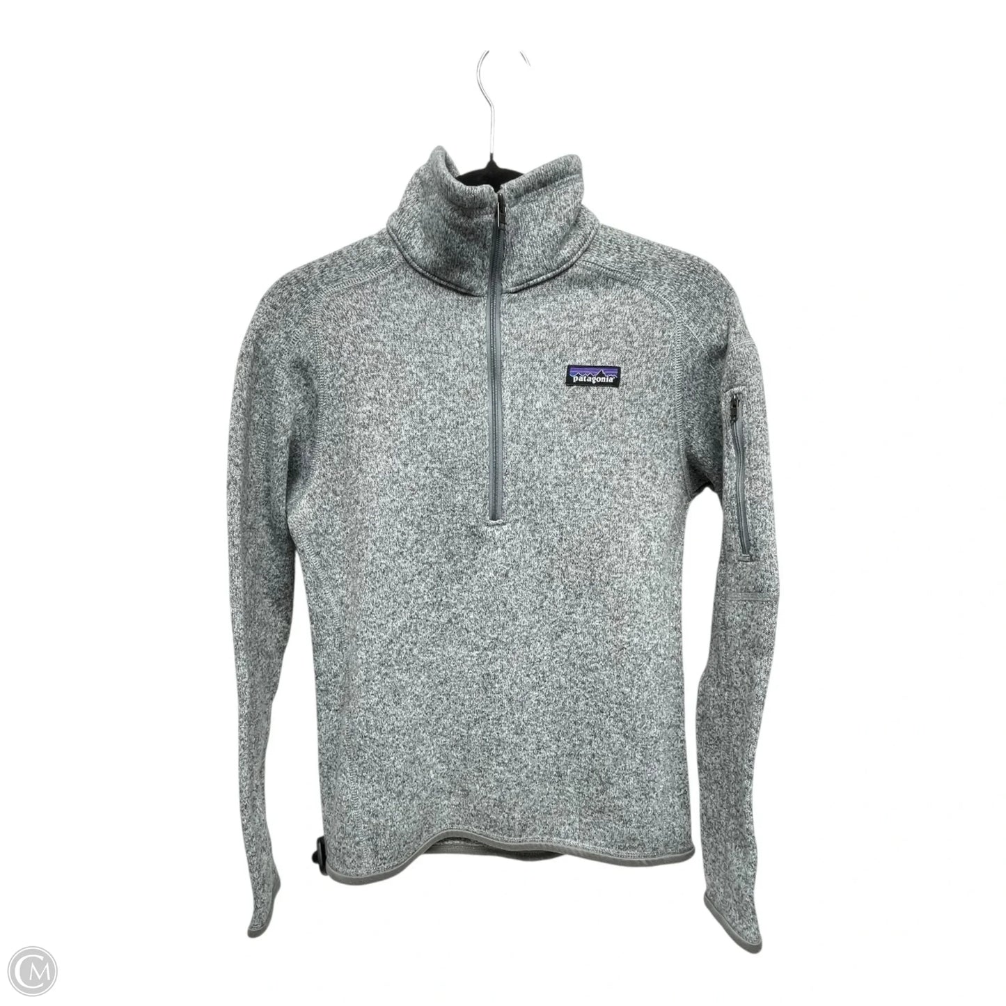 Sweatshirt Collar By Patagonia In Grey, Size: S