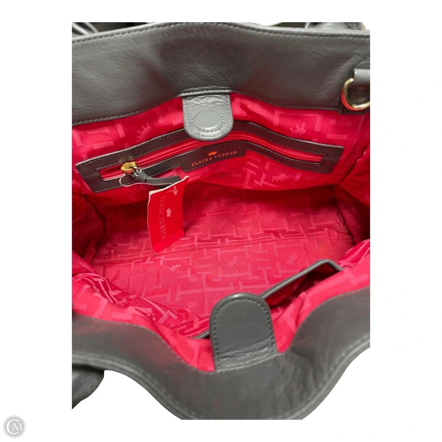 Handbag Leather By elaine turner , Size: Medium