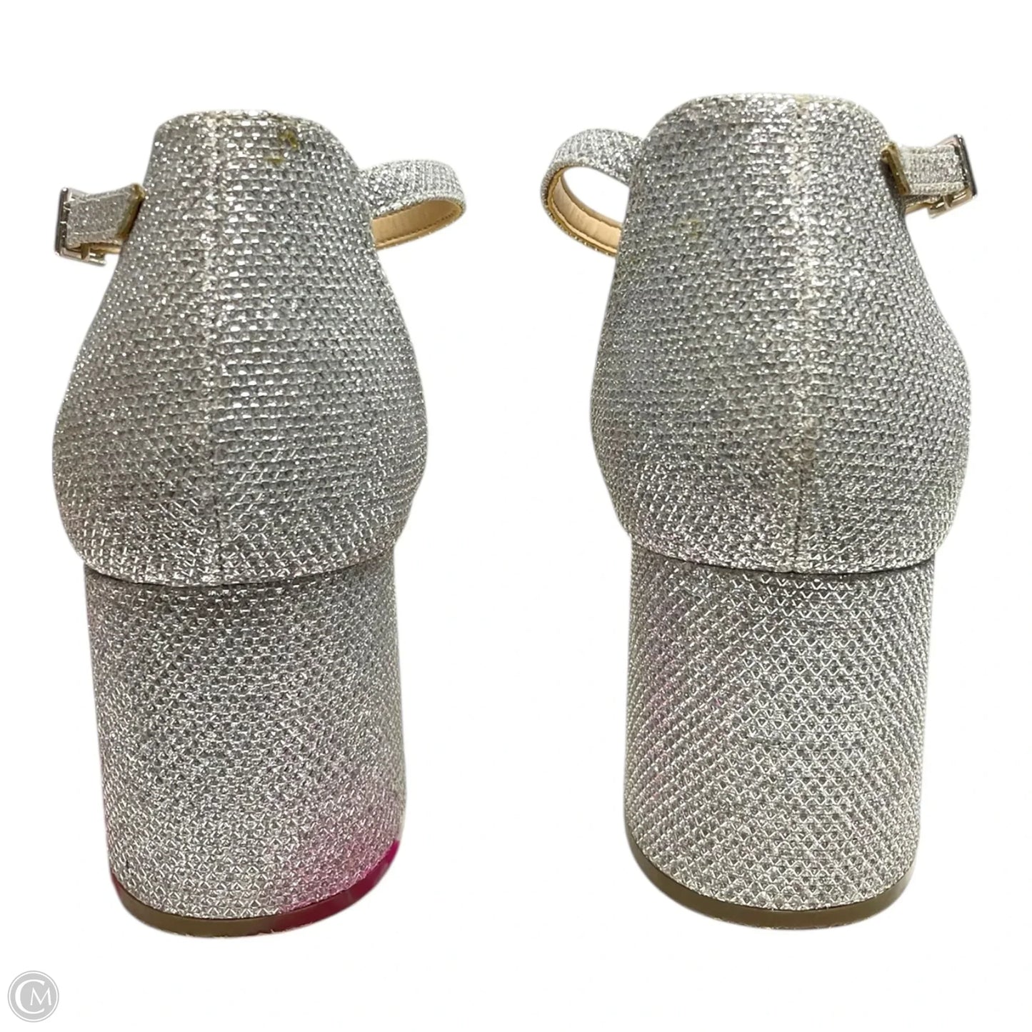 Shoes Heels Block By Nine And Company In Silver, Size: 8.5