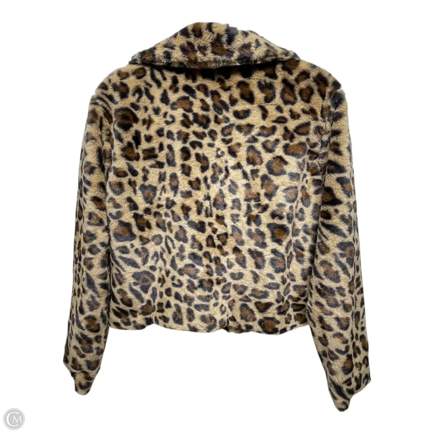 Coat Faux Fur & Sherpa By Lush In Animal Print, Size: S