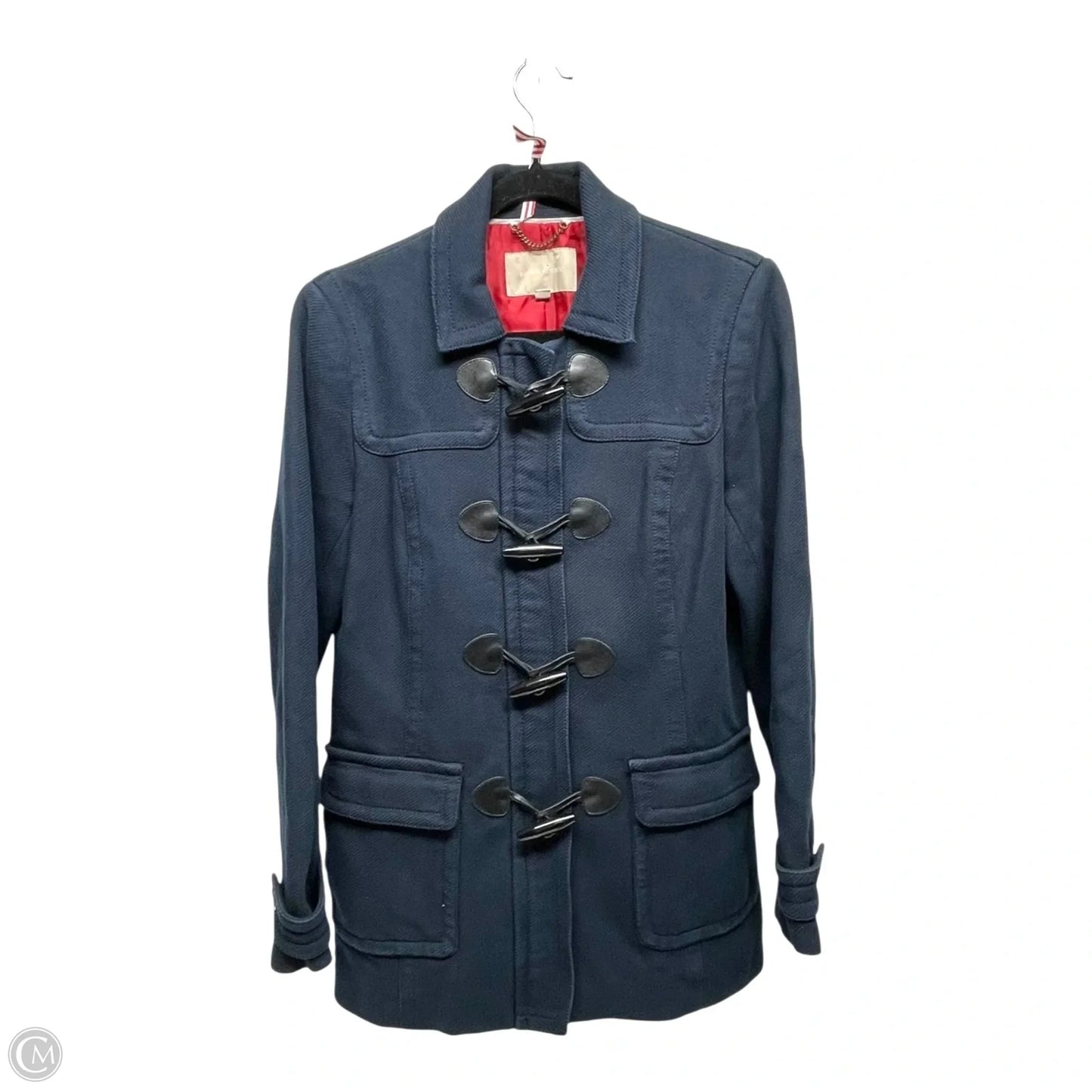 Coat Peacoat By Banana Republic In Navy, Size: M