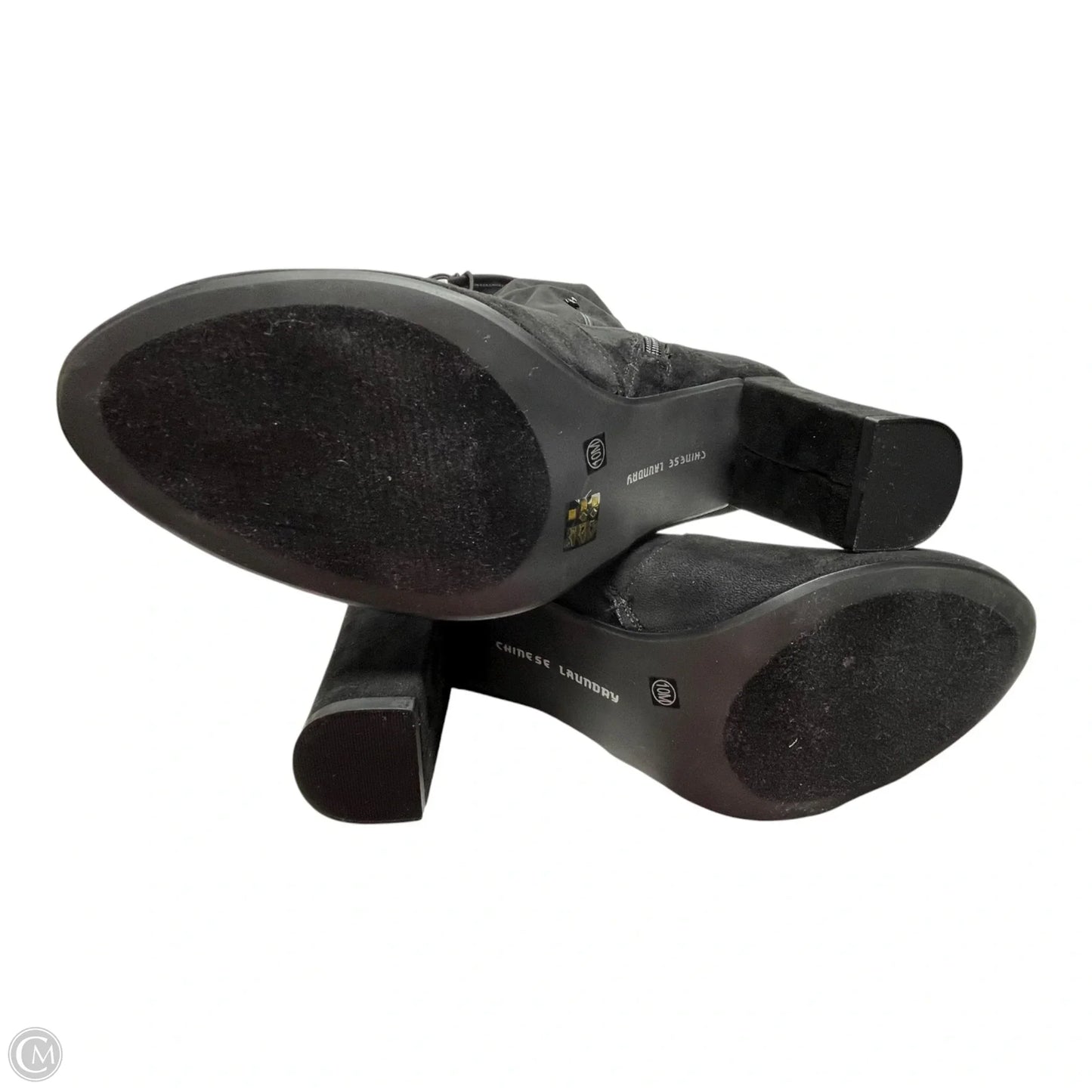 Boots Knee Heels By Chinese Laundry In Black, Size: 10