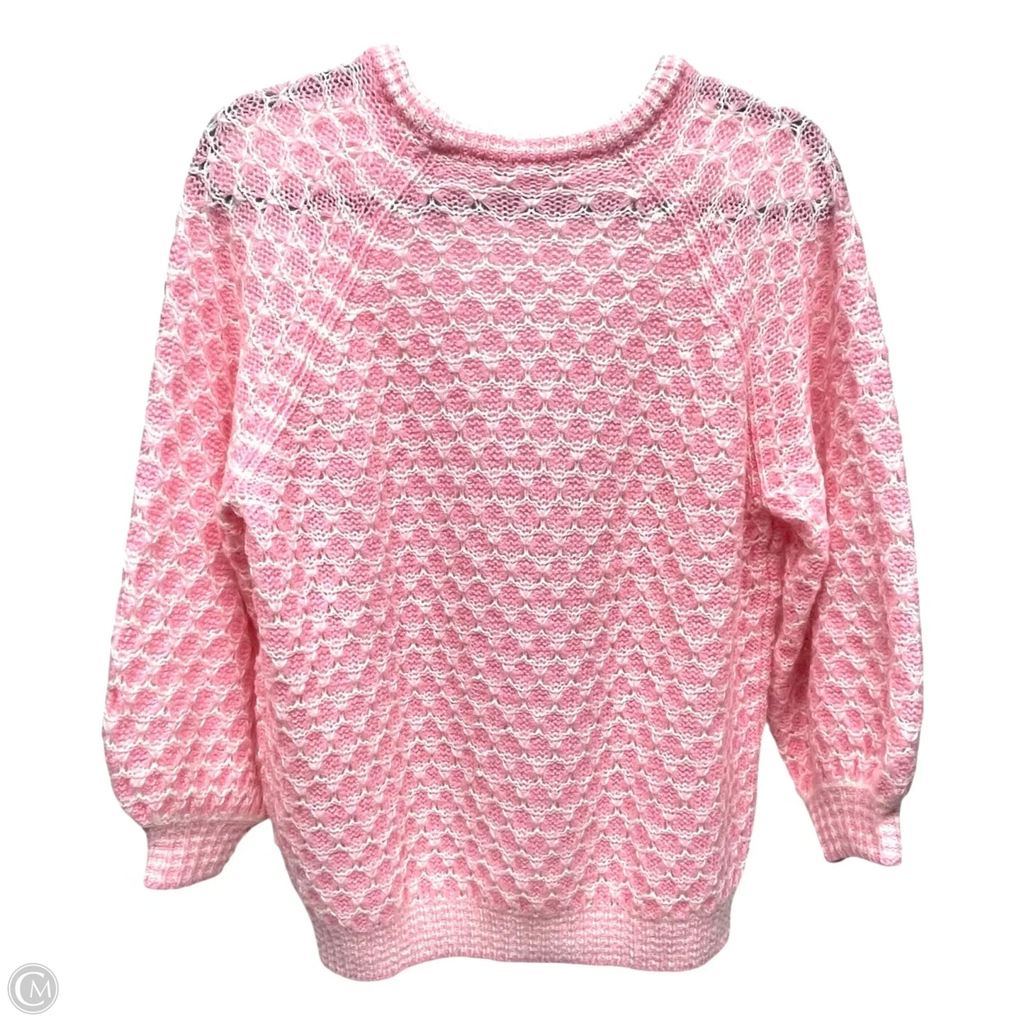 Sweater Designer By Lilly Pulitzer In Pink & White, Size: L