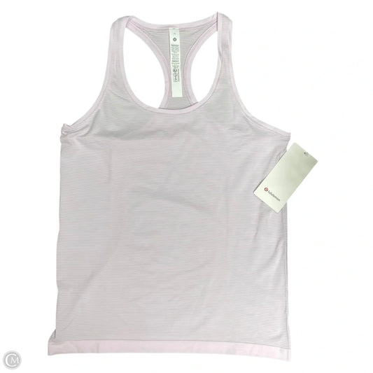 Athletic Tank Top By Lululemon In Pink, Size: 10