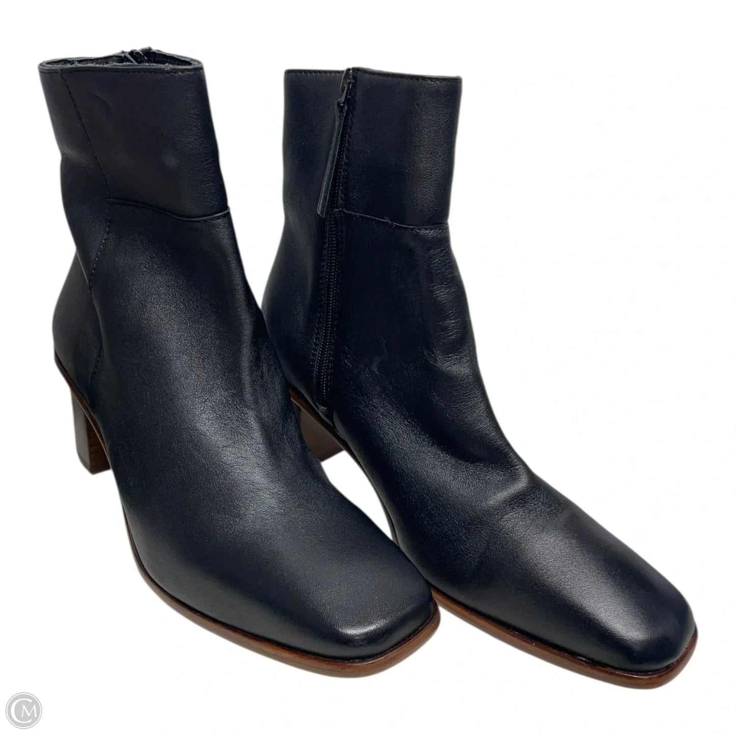 Boots Ankle Heels By PATINA In Black, Size: 9.5