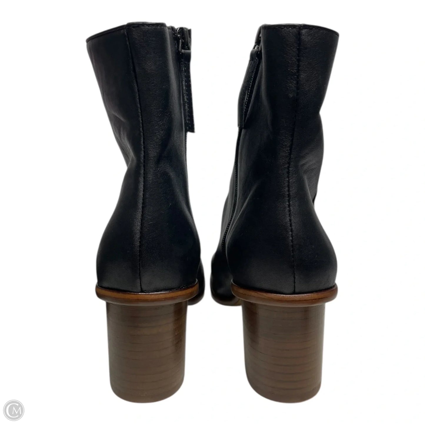 Boots Ankle Heels By PATINA In Black, Size: 9.5