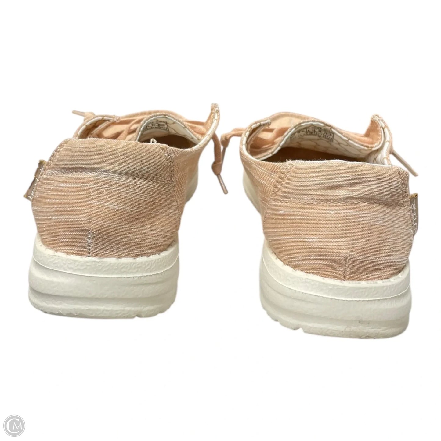 Shoes Flats By Hey Dude In Peach, Size: 6