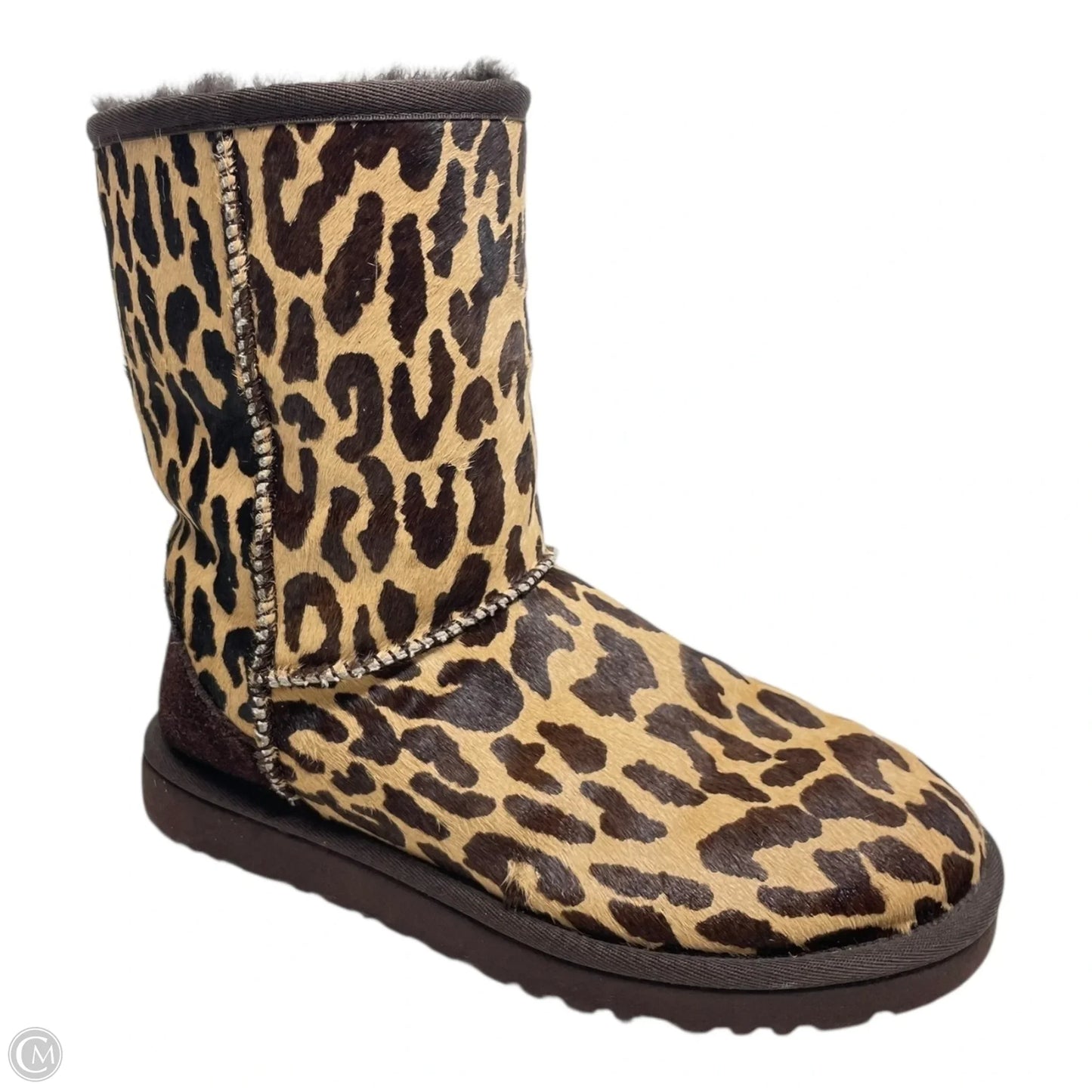 Boots Designer By Ugg In Animal Print, Size: 7