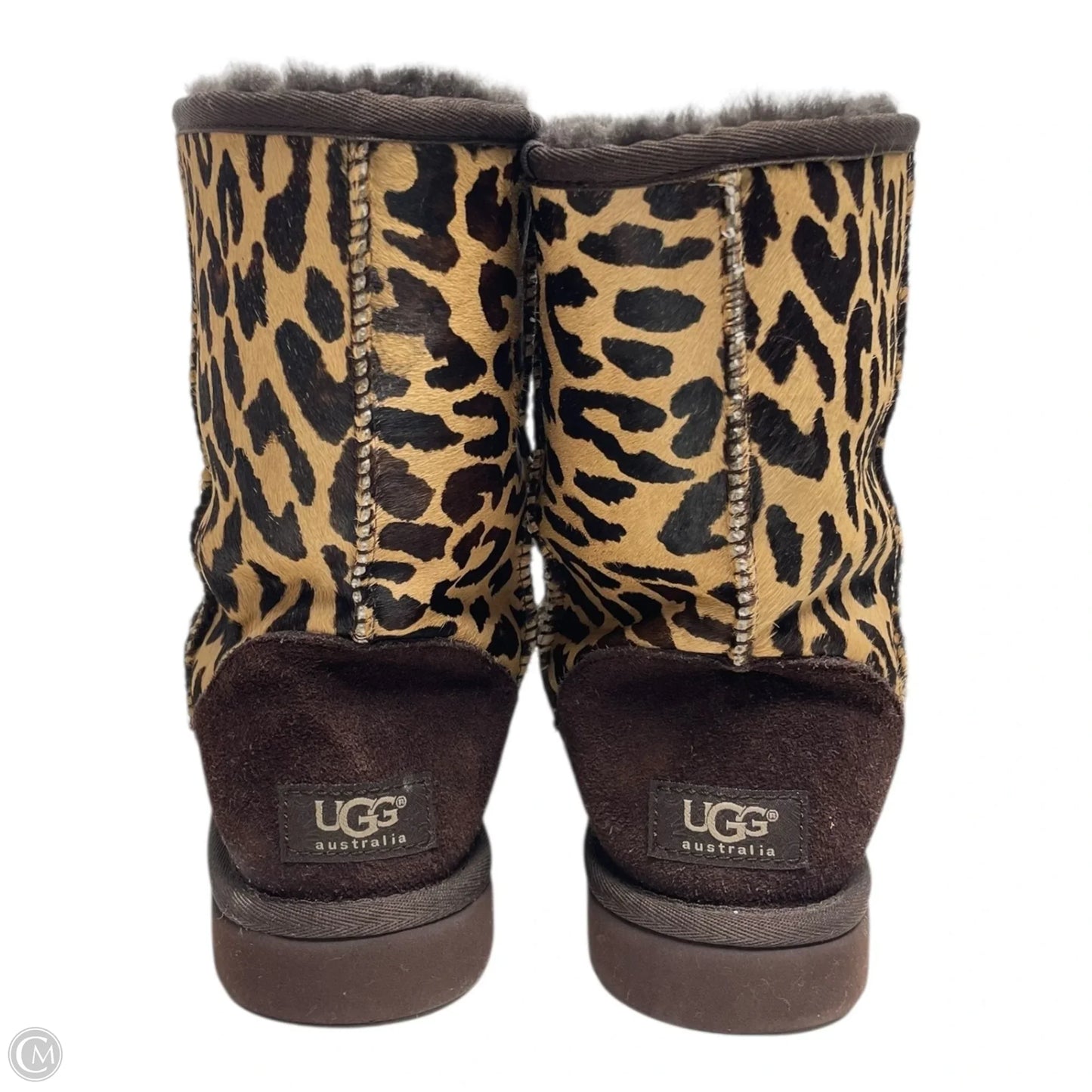 Boots Designer By Ugg In Animal Print, Size: 7
