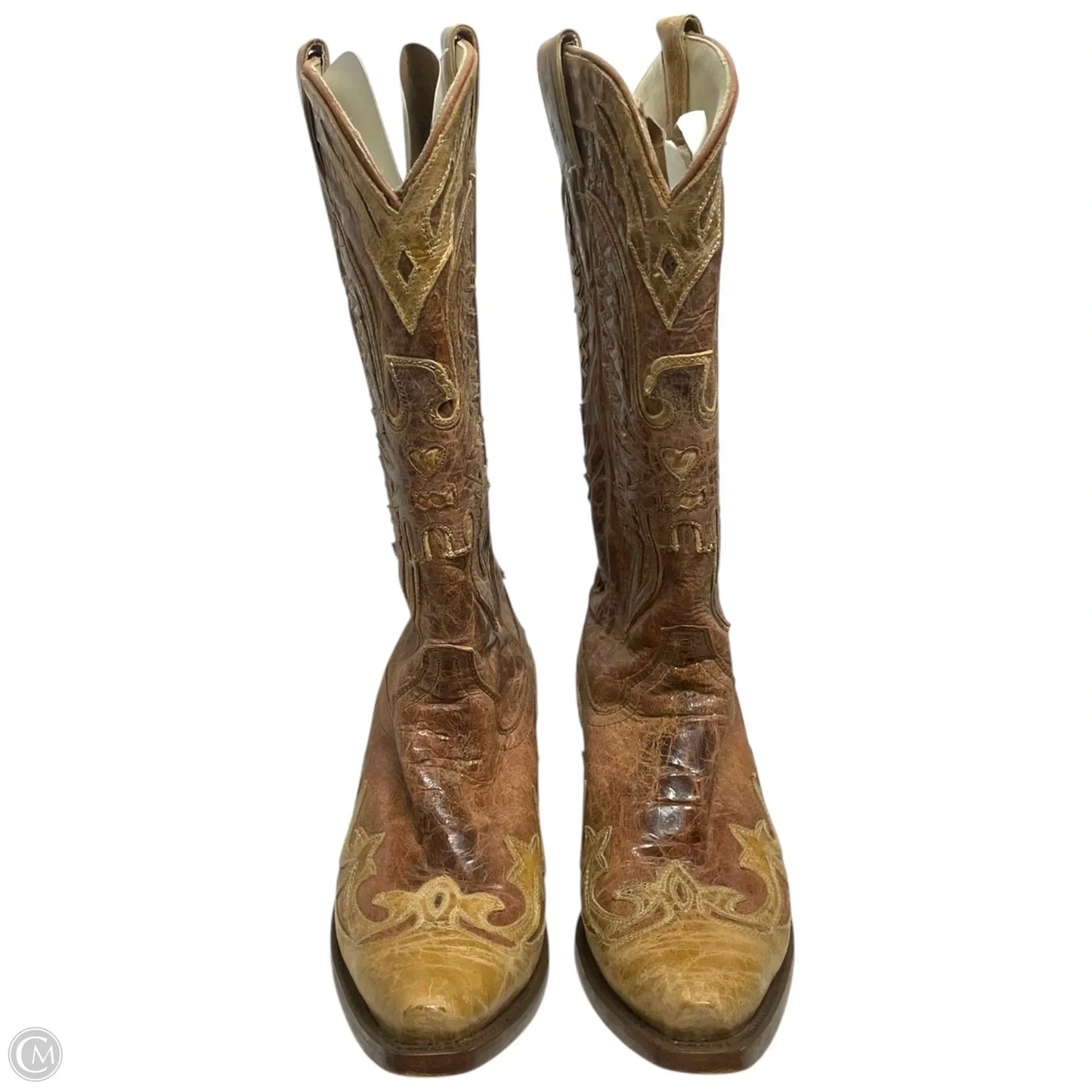 Boots Western By Corral In Brown & Tan, Size: 8.5