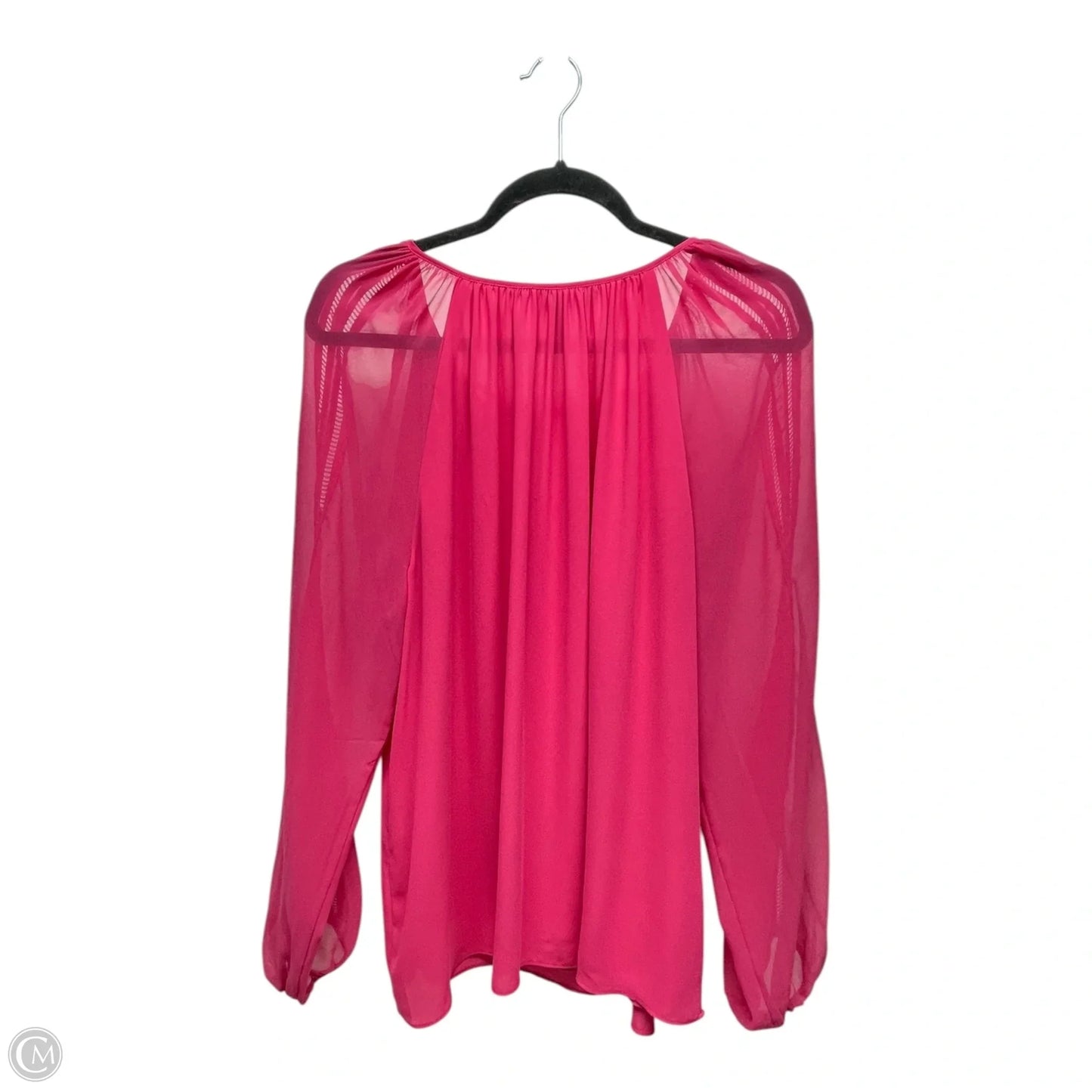 Top Long Sleeve By White House Black Market In Pink, Size: 12