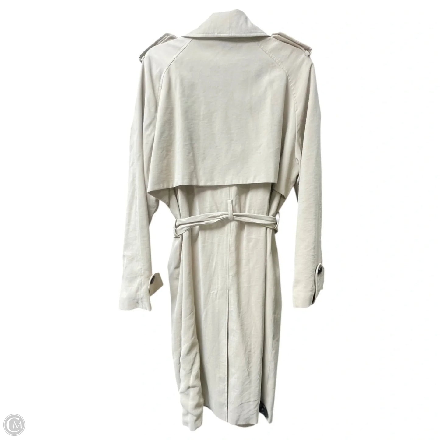 Coat Trench Coat By Tommy Hilfiger In Tan, Size: L