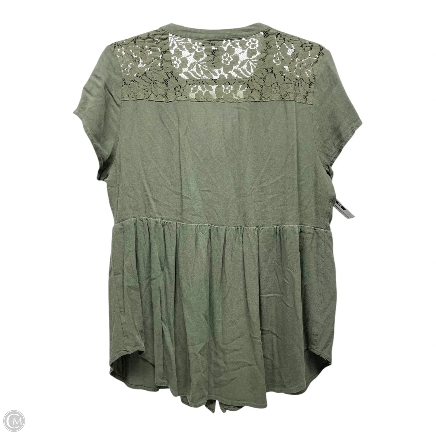 Top Short Sleeve By Torrid In Green, Size: M