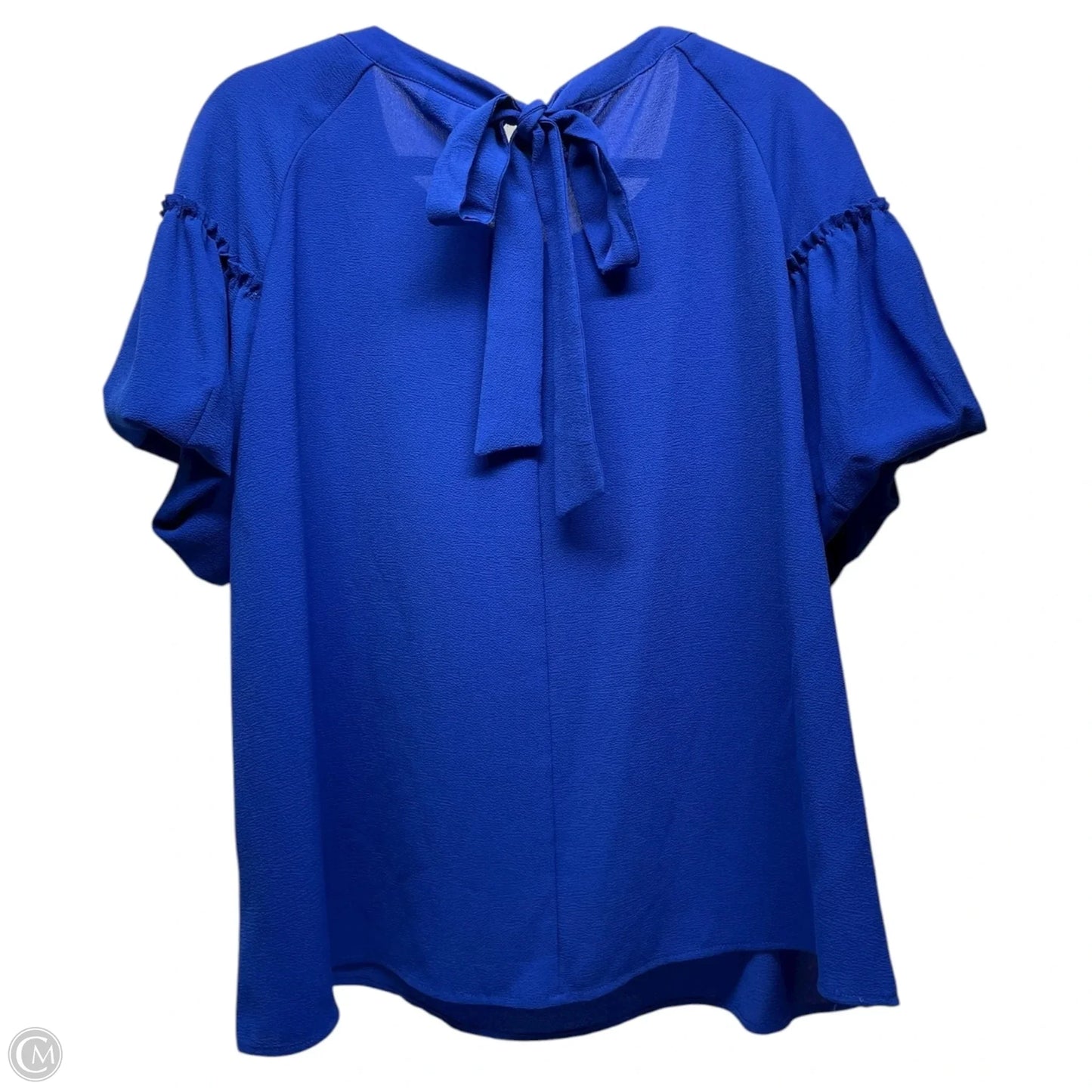Top Short Sleeve By Cato In Blue, Size: Xl